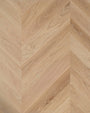 Massiv Fransk sildebensparket, Chevron - Hørning Eg Natur - 16 x 100 x 500 mm